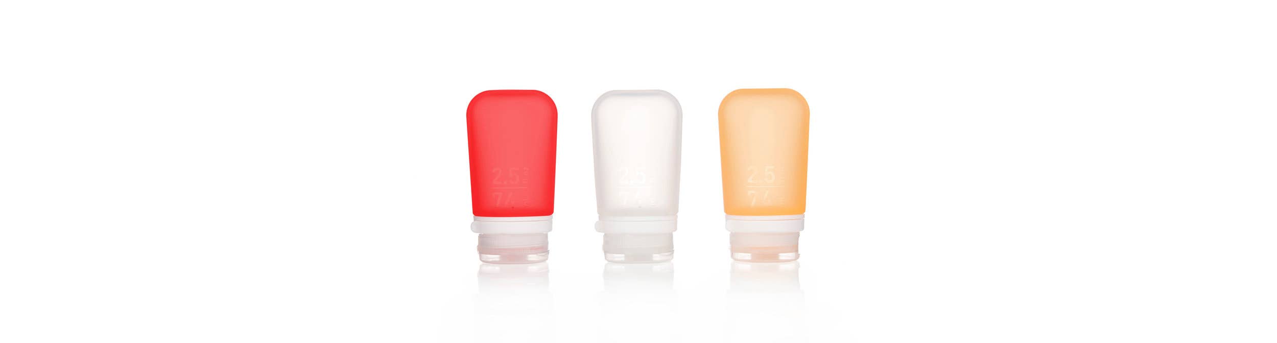 humangear - GoToob+ 3-Pack Refillable Silicone Travel Bottles