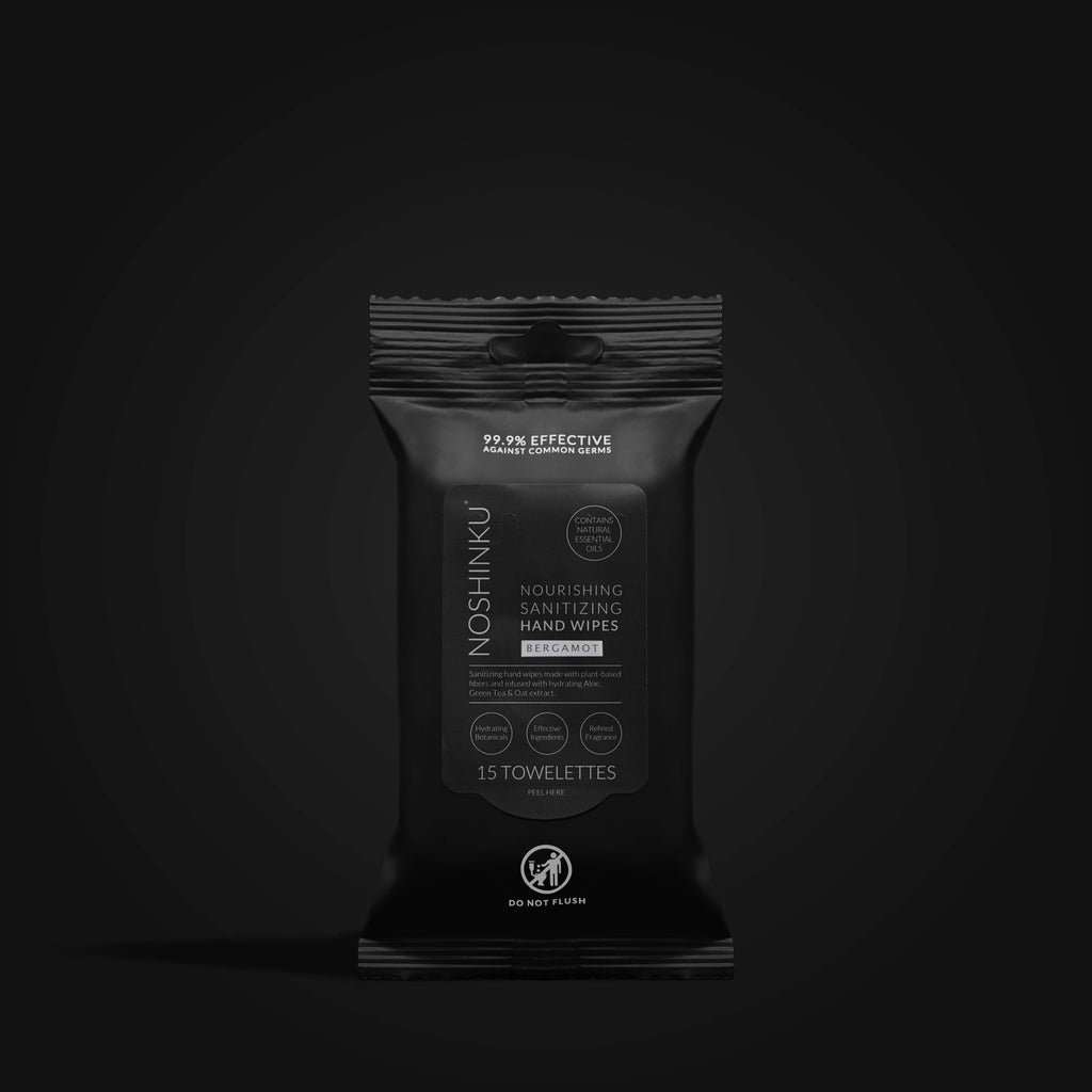 Noshinku - Bergamot Nourishing Hand Sanitizing Travel Wipes