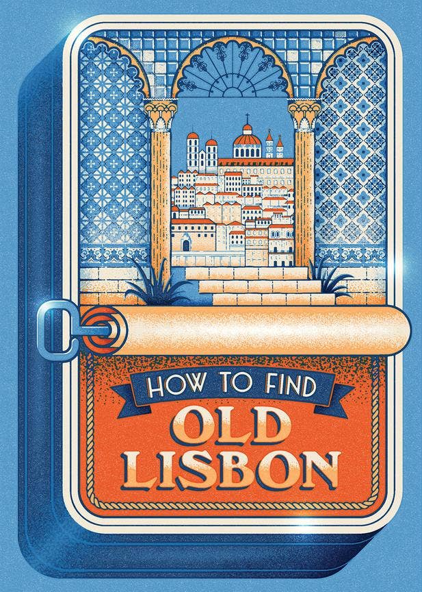 Herb Lester Associates - How To Find Old Lisbon - Art Map & Cultural Guide