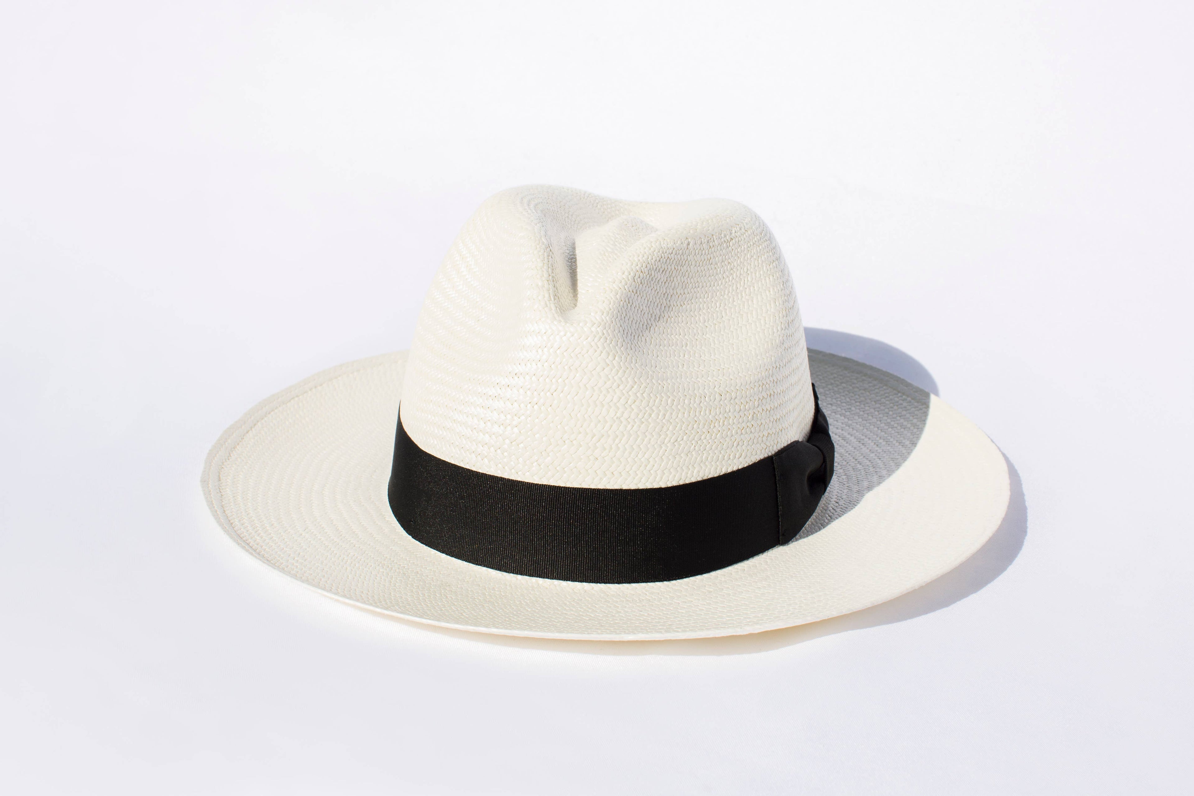 Elegancia Tropical Genuine Panama Hats - Classic White Panama Hat - Handmade Straw Hat