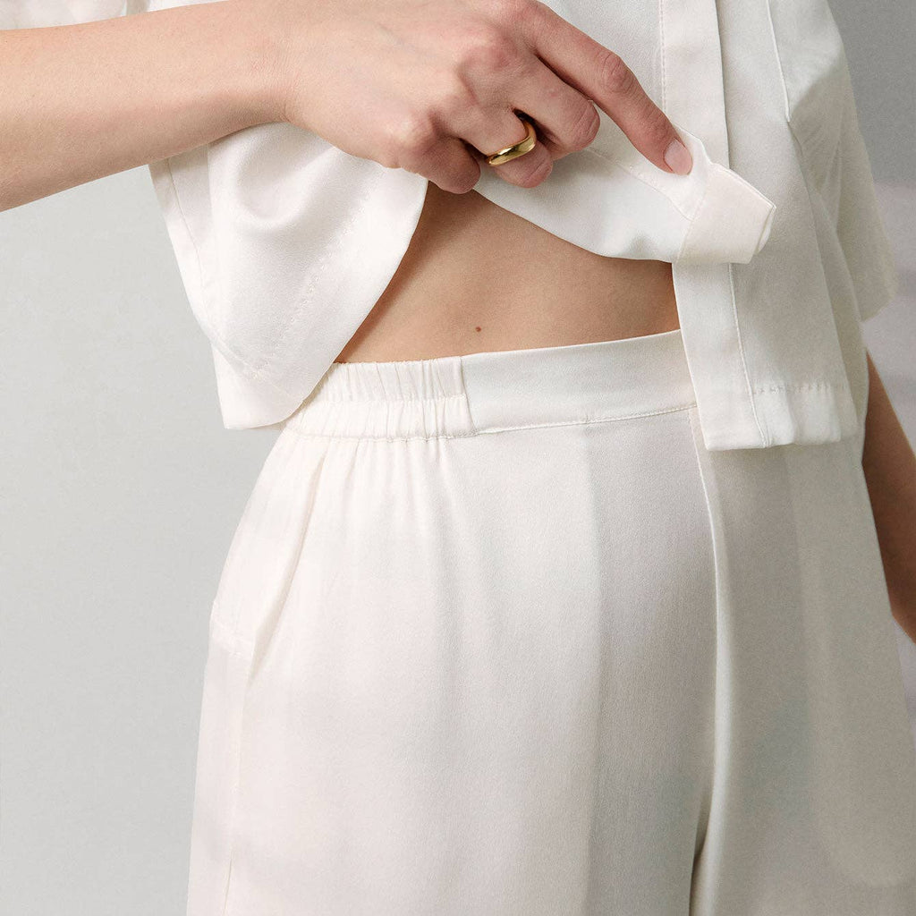 LUNYA - Washable Silk High Rise Pant Set