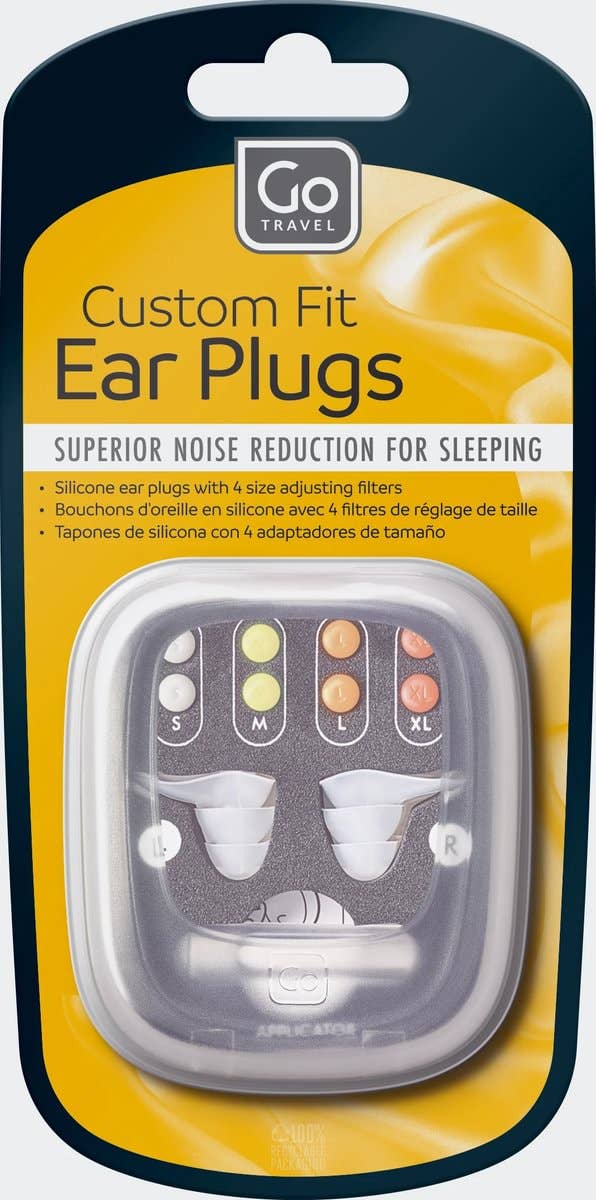 Go Travel Custom Fit Ear Plugs with 4 Size-Adjusting Filters