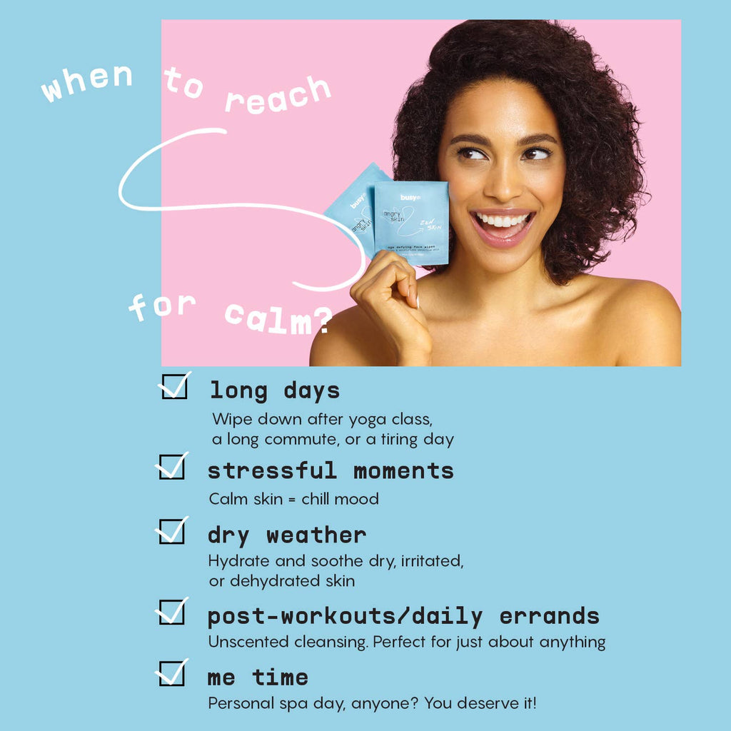 Busy Co - Calm Face Wipes with Retinol, Squalane & Coffee