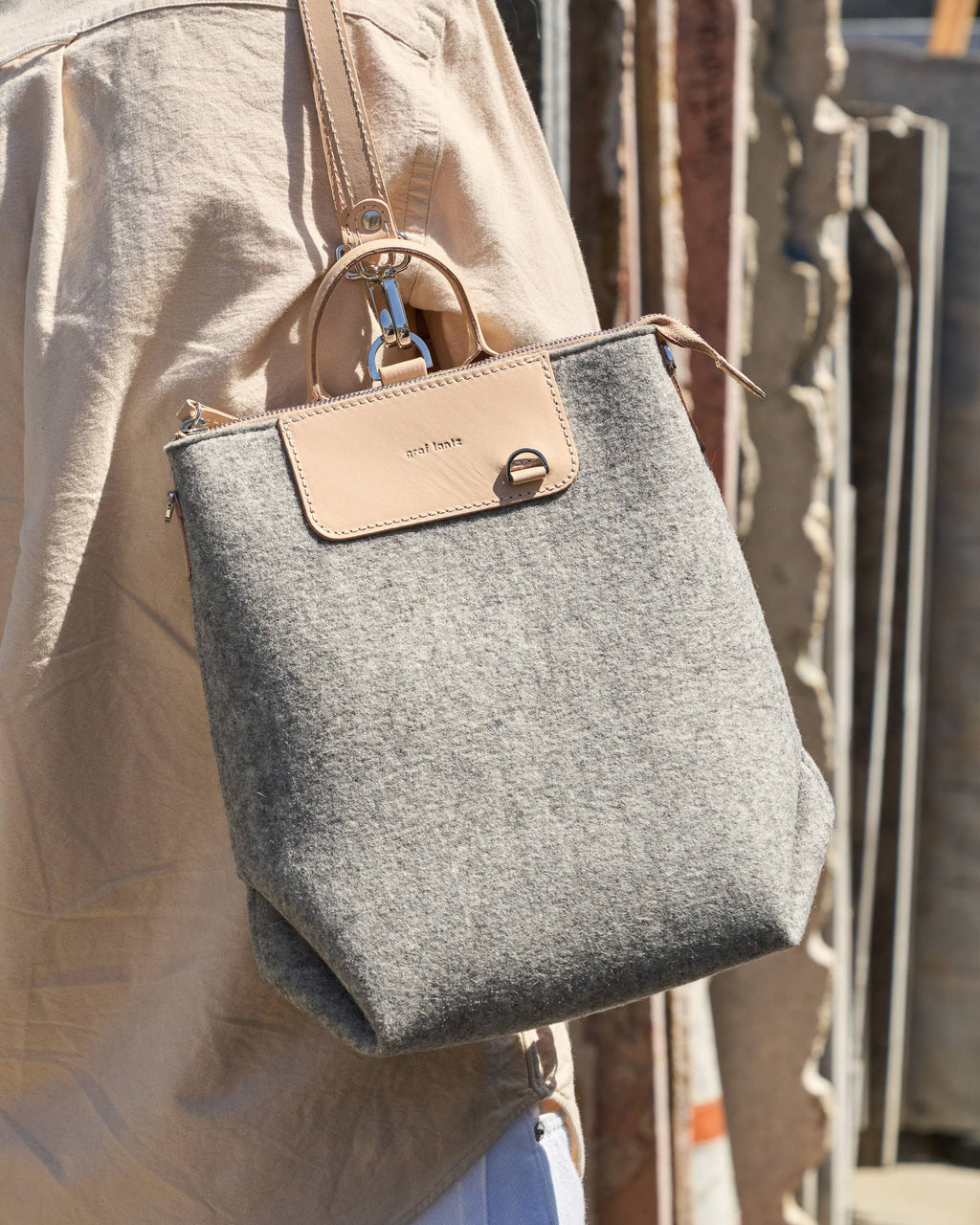 Graf Lantz - Bedford Merino Wool Backpack in Granite