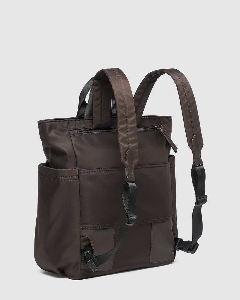 Louenhide - Bronx Convertibletible Backpack - Nylon Chocolate