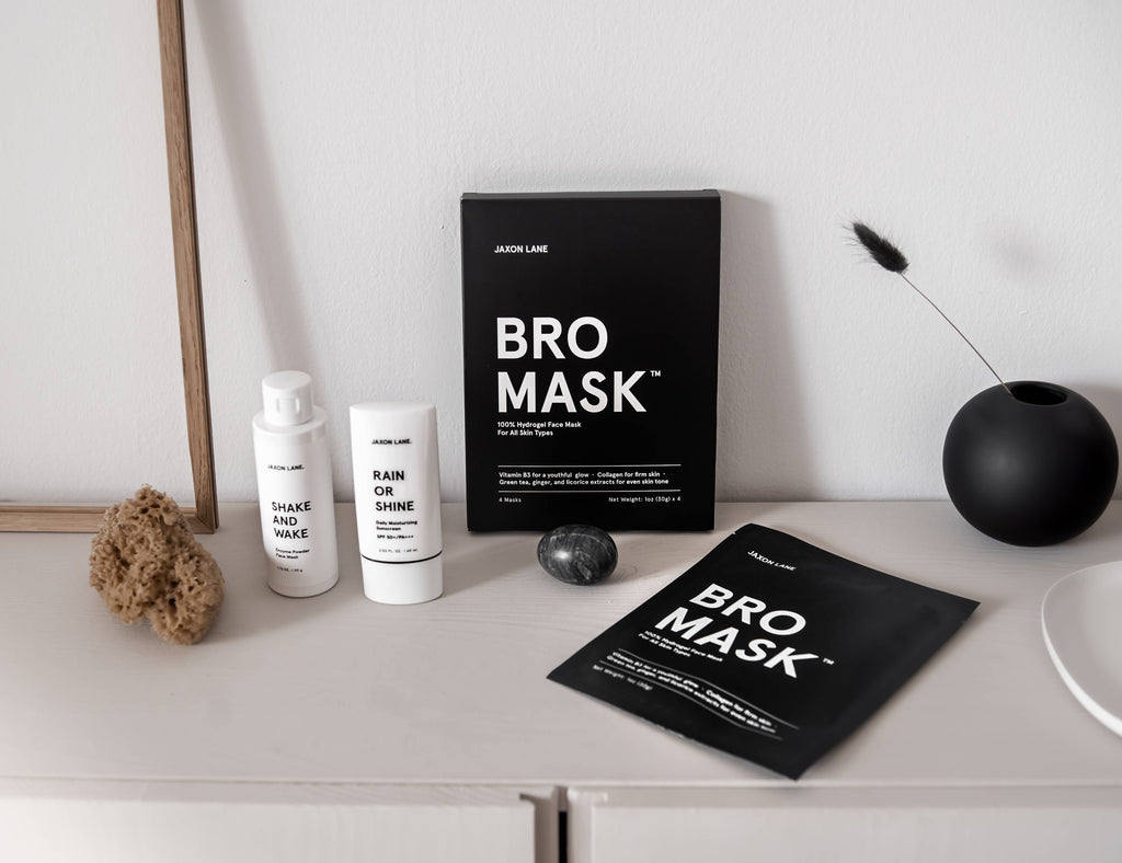 JAXON LANE - BRO MASK Hydrogel Face Mask Sheet Mask Men's Skin Care (4 Pack)