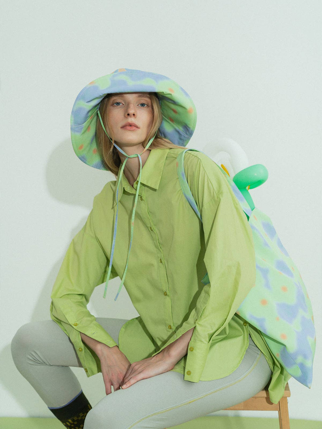 Lost Pattern NYC - "Day Dream" Reversible Sun Hat - Blue