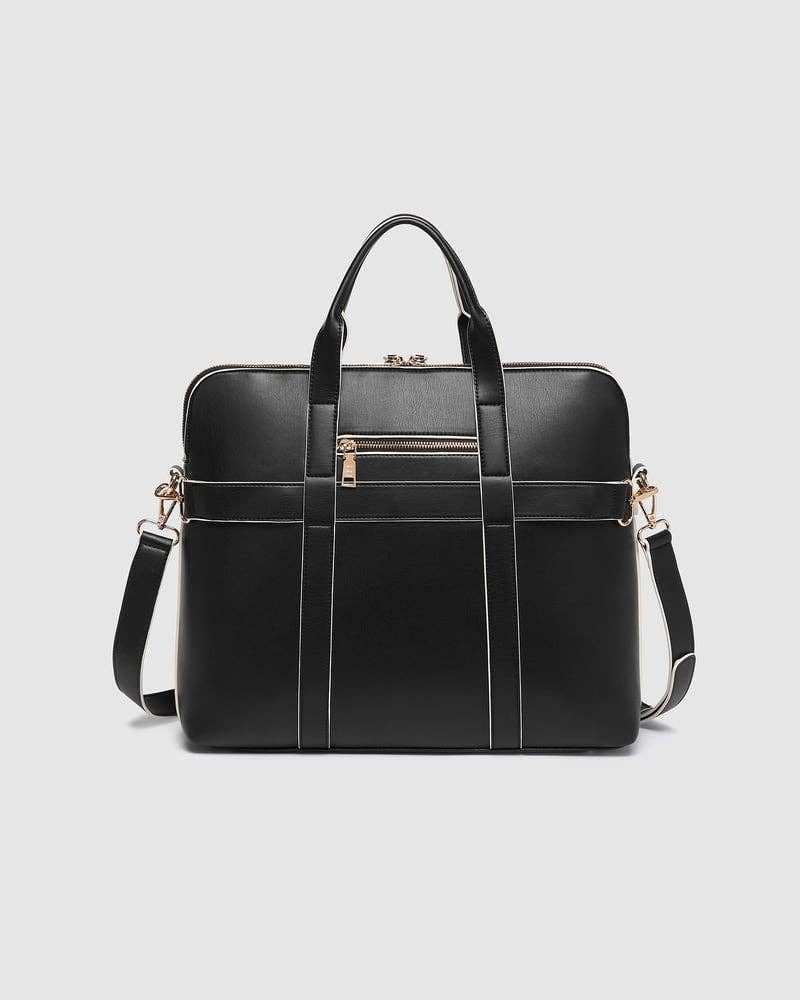 Louenhide - Rhodes Trolley Laptop Bag - Black and White