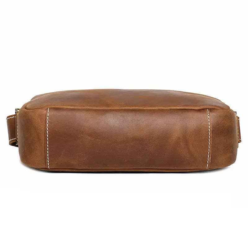 Steel Horse Leather - Soren Vintage Leather Crossbody Bag Sling | Versatile and Durable Leather Bag