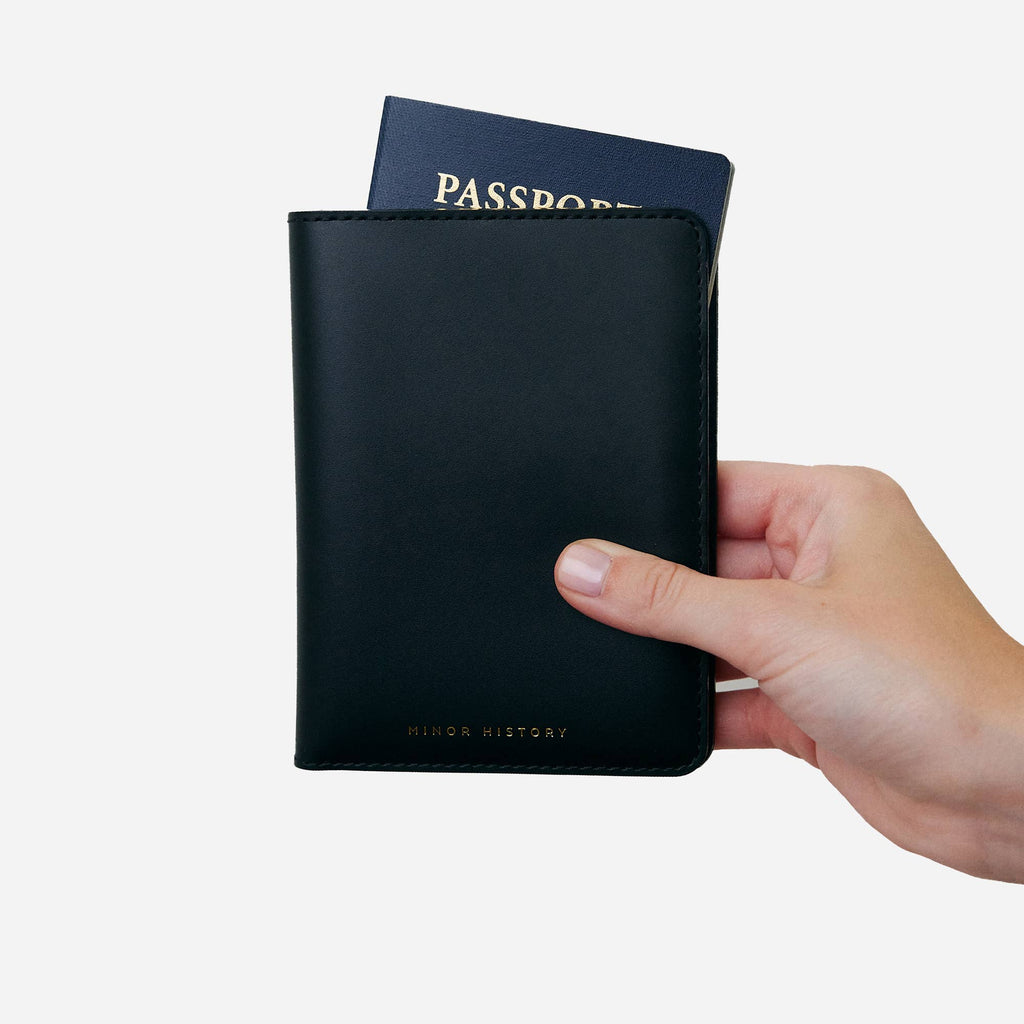 Minor History - The Atlas Passport Wallet in Black
