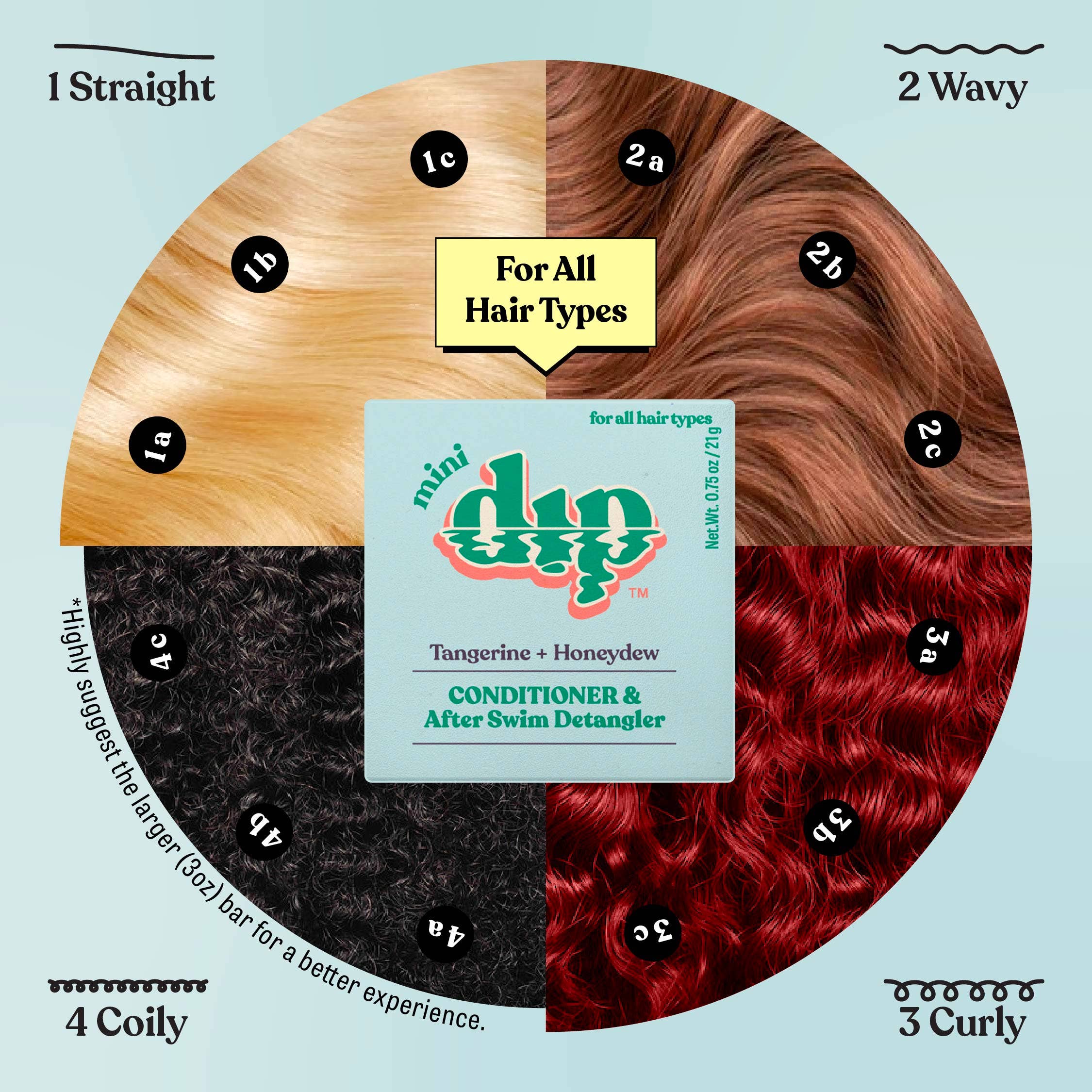 Dip - Mini Dip Conditioner & After Swim Detangler - Tangerine & Honeydew