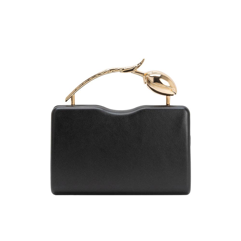 Melie Bianco - Belle Black Vegan Leather Top Handle Bag