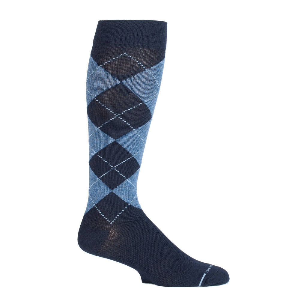 Dr. Motion - Classic Argyle | Knee-High Compression Socks For Men