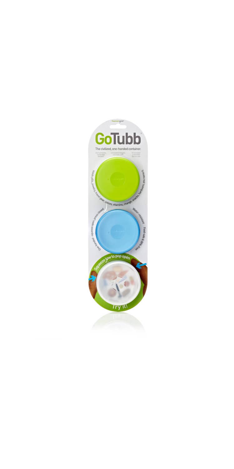 humangear - GoTubb 3-Pack - Reusable Storage Travel Container