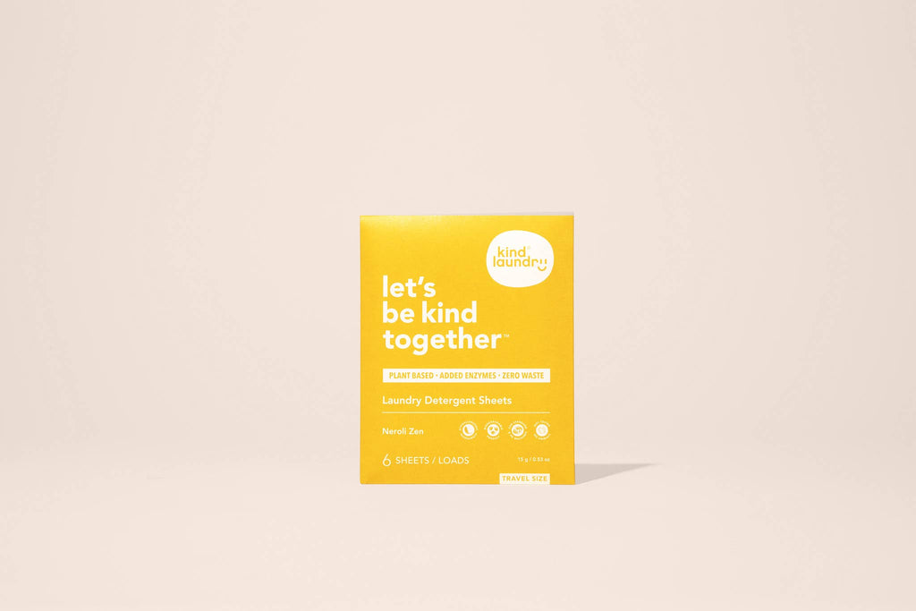Kind Laundry - Laundry Detergent Sheets Travel Pack - Neroli Zen 6 Loads