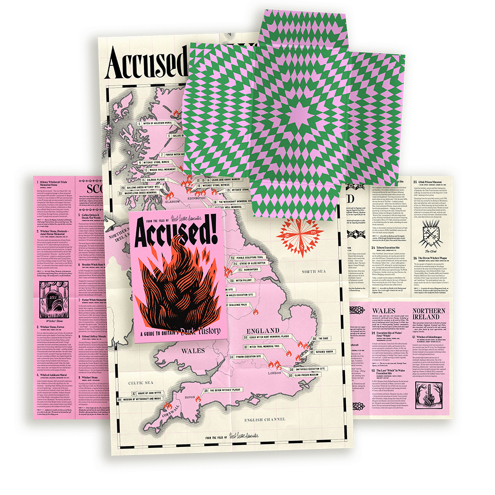 Herb Lester Associates - Accused of Witchcraft - Map of Britain's Witch Memorials