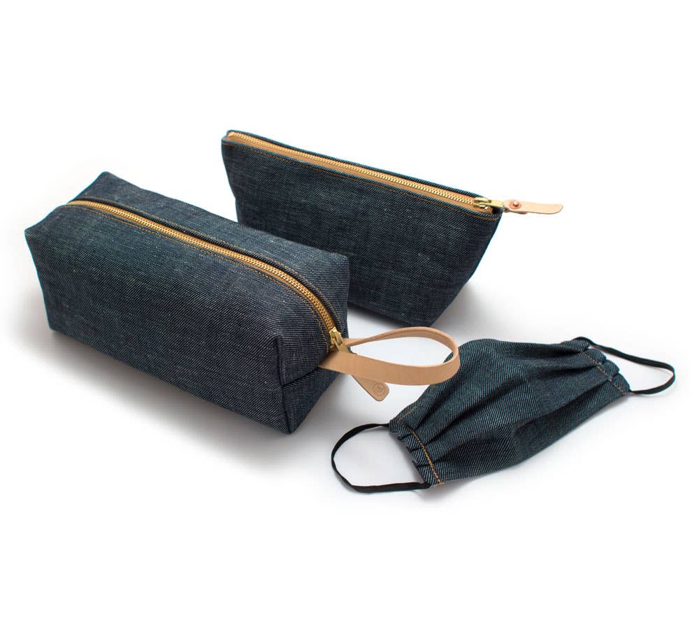 General Knot & Co. - Japanese Denim Travel Kit