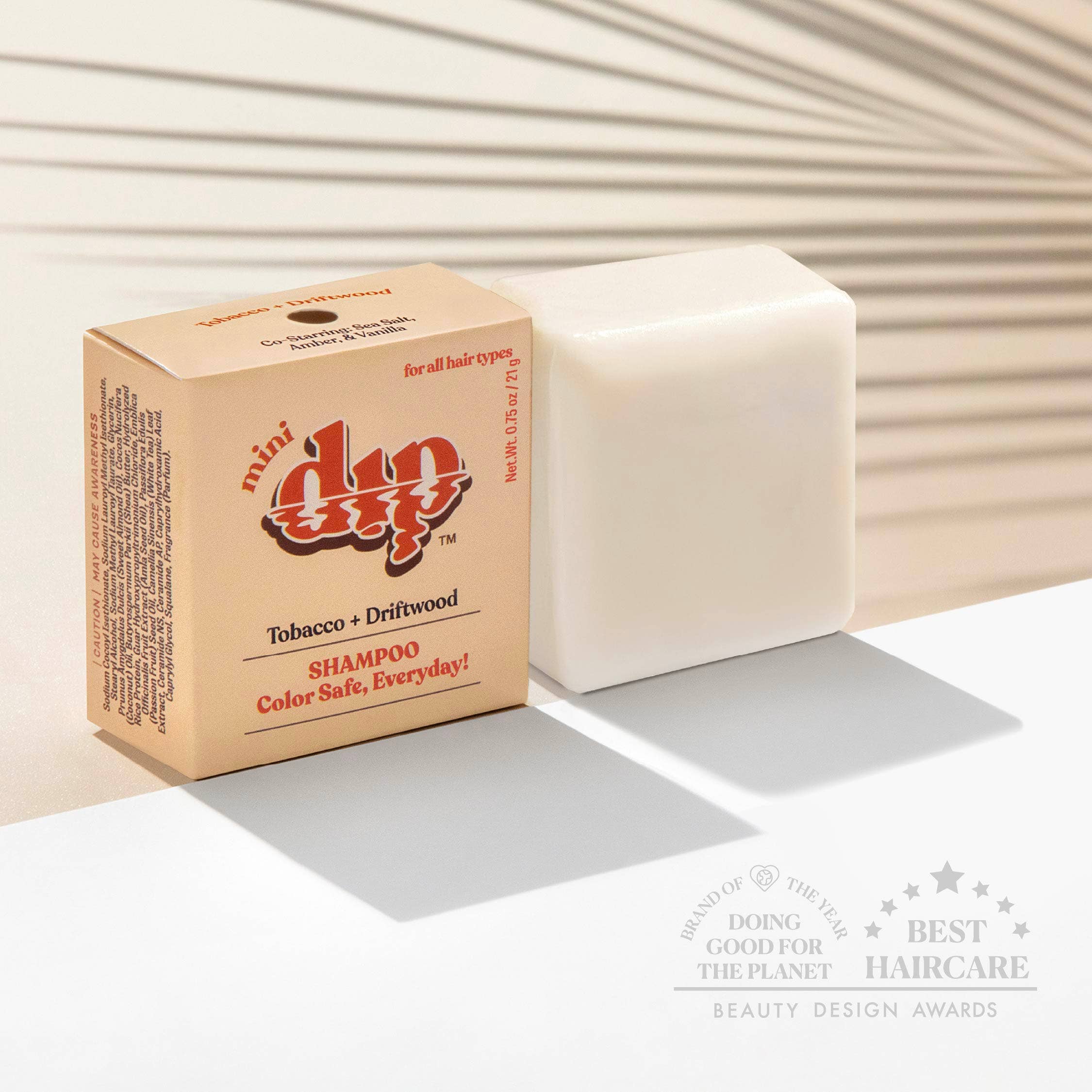 Dip - Mini Dip Shampoo Bar: Color Safe, Everyday - Tobacco & Driftwood