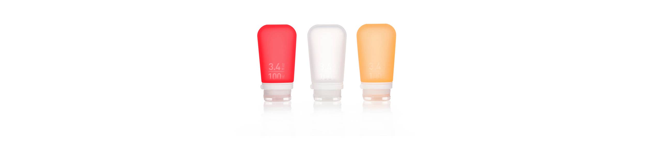 humangear - GoToob+ 3-Pack Refillable Silicone Travel Bottles