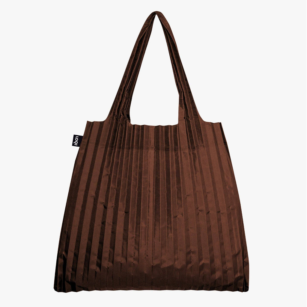 LOQI LLC - PLEATED Cocoa Recycled Bag