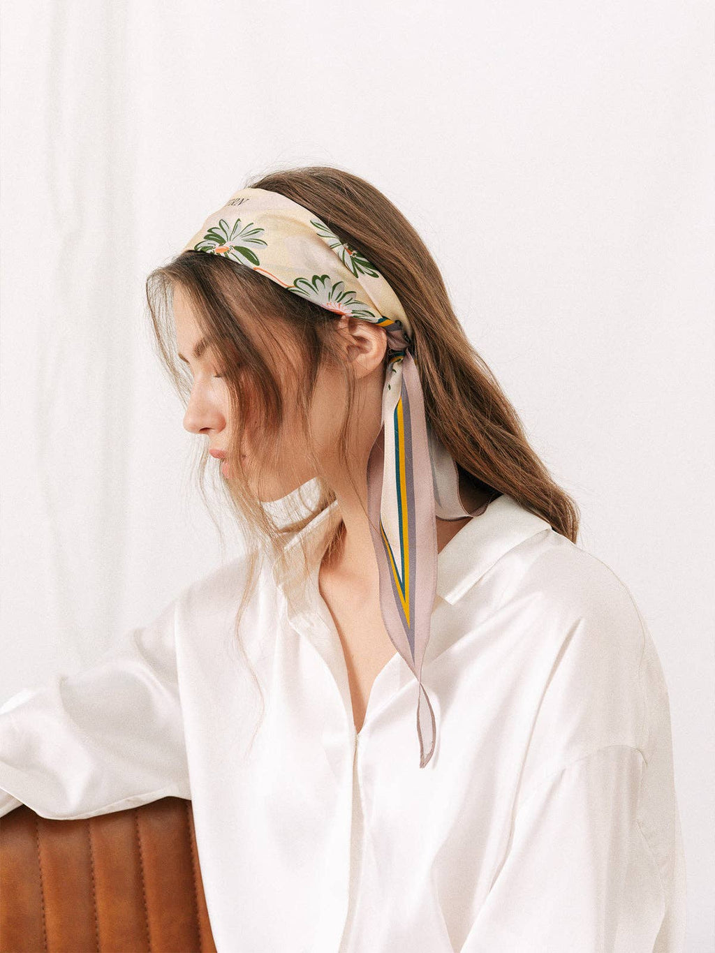 Lost Pattern NYC - "Daisy" Silk Diamond Neckerchief