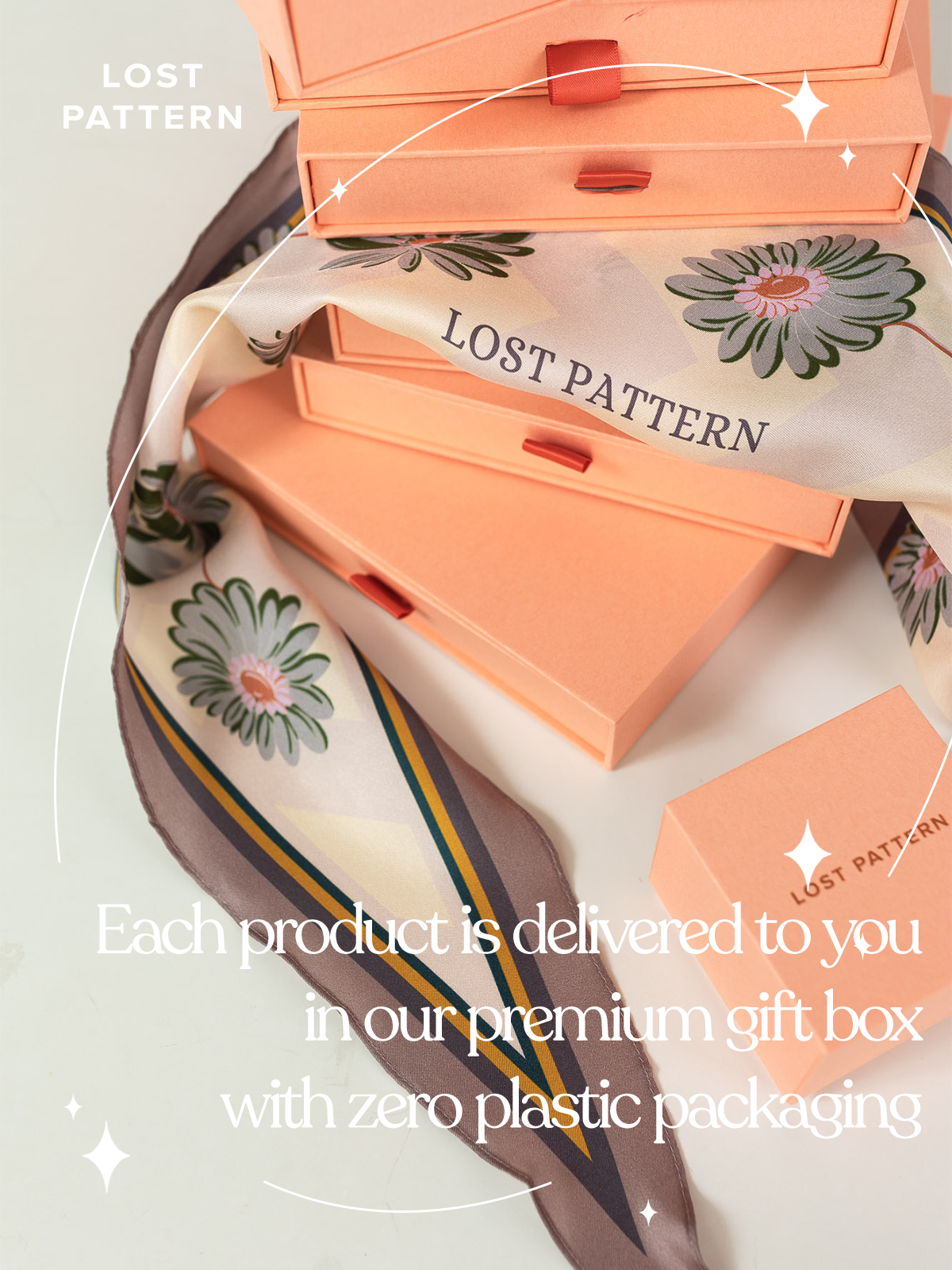 Lost Pattern NYC - "Daisy" Silk Diamond Neckerchief
