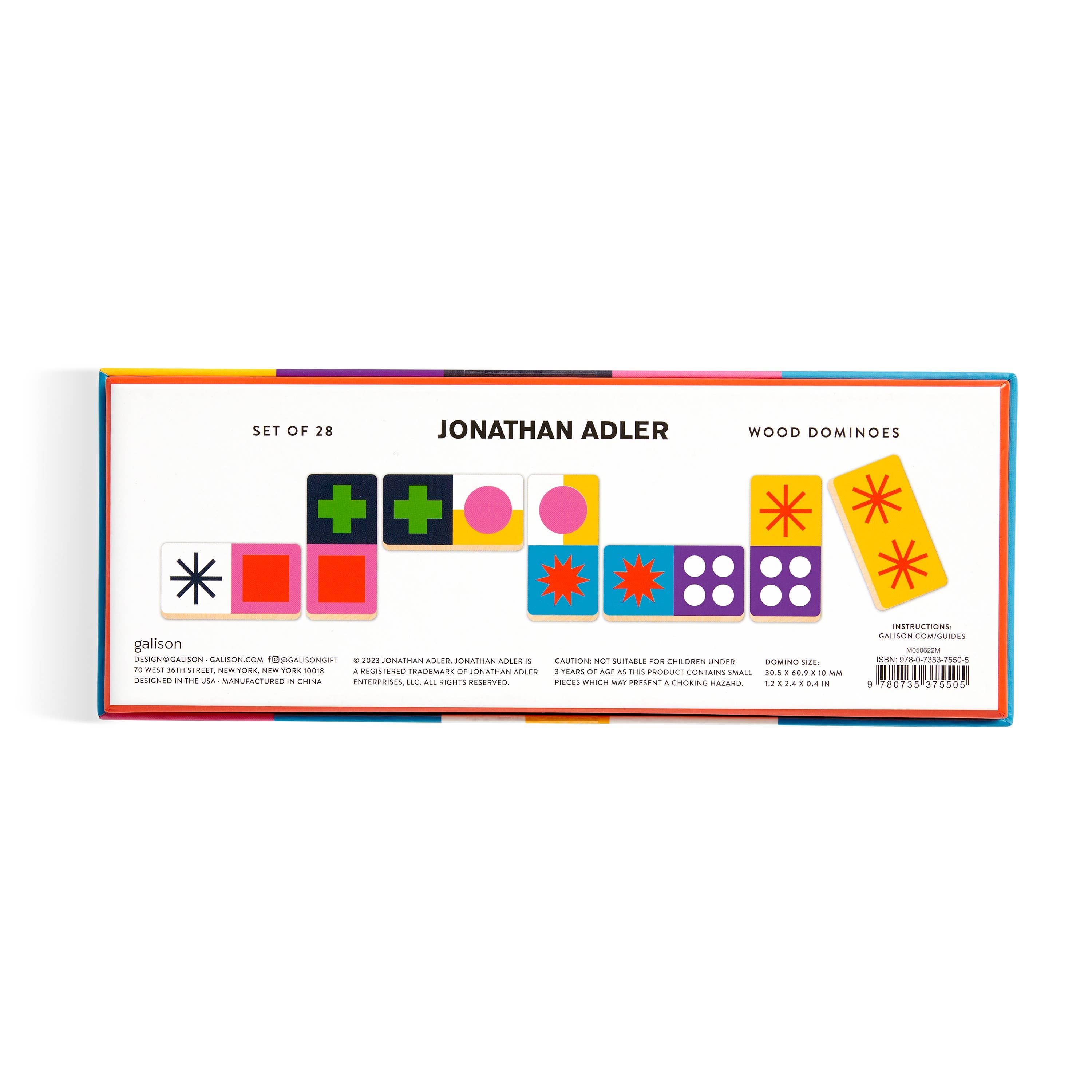 Chronicle Books - Jonathan Adler Helsinki Wood Domino Set