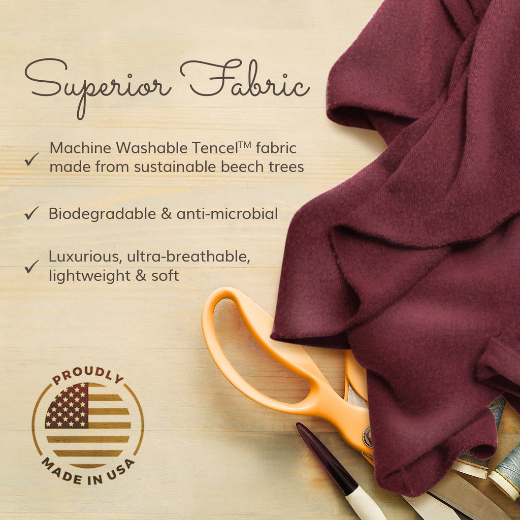 HappyLuxe - Wayfarer Travel Wrap and Shawl | Cabernet Red