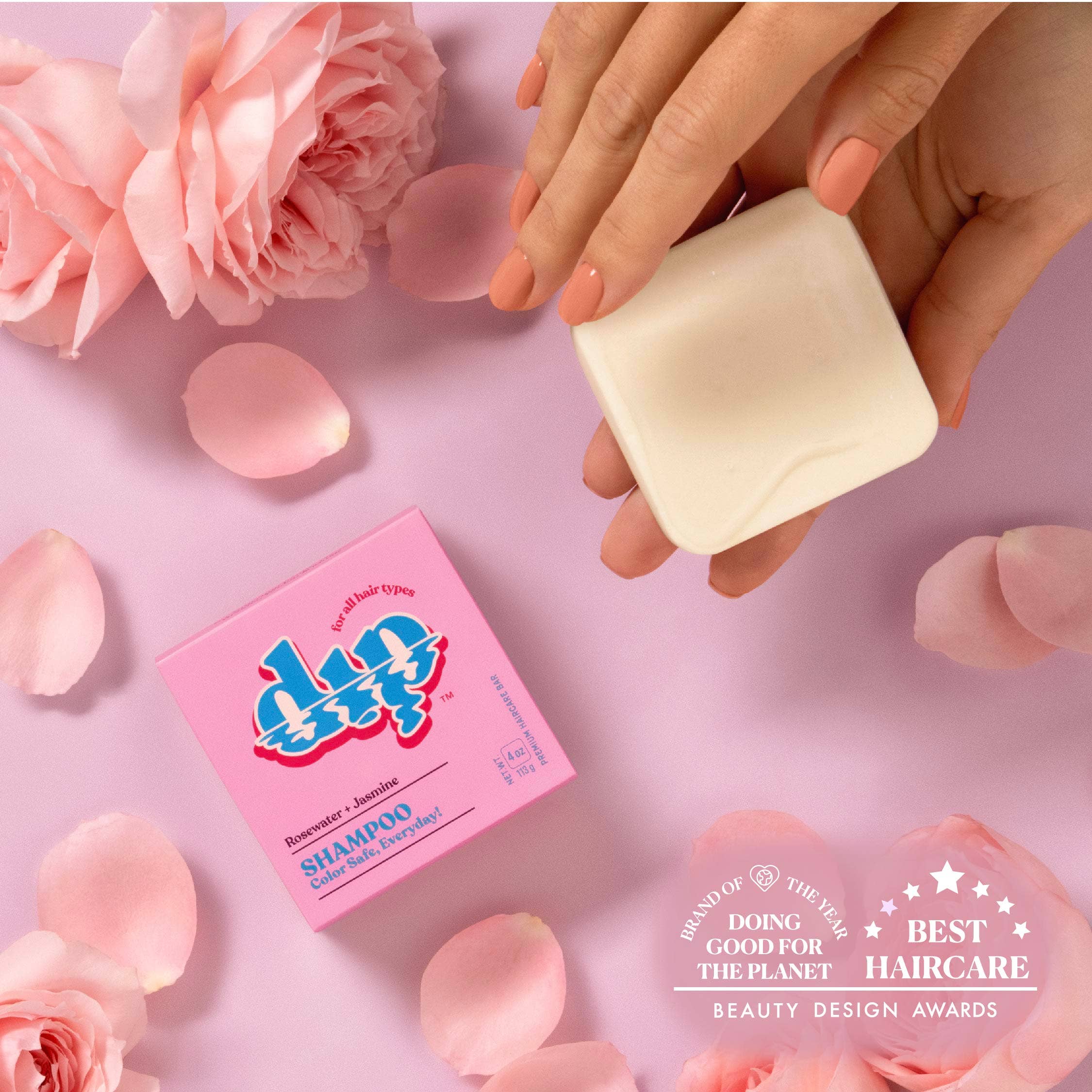 Dip - Dip Shampoo Bar: Color Safe, Everyday- Rosewater & Jasmine