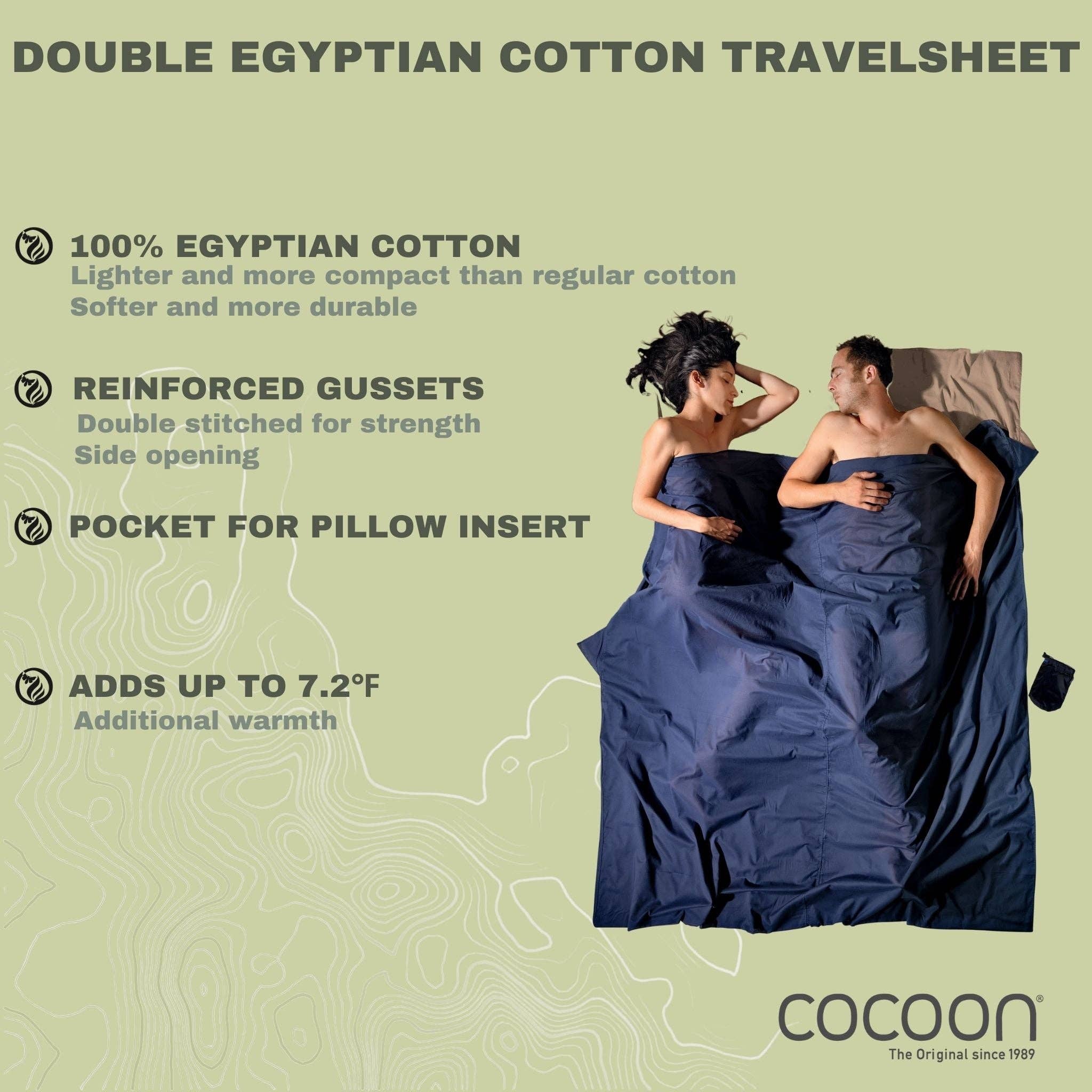 COCOON - TravelSheet™ Egyptian Cotton Double