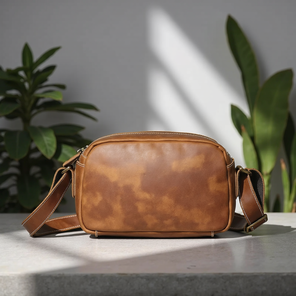 Steel Horse Leather - Soren Vintage Leather Crossbody Bag Sling | Versatile and Durable Leather Bag