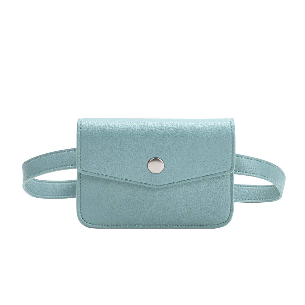 Melie Bianco - Amberlee Blue Vegan Leather Belt Wallet