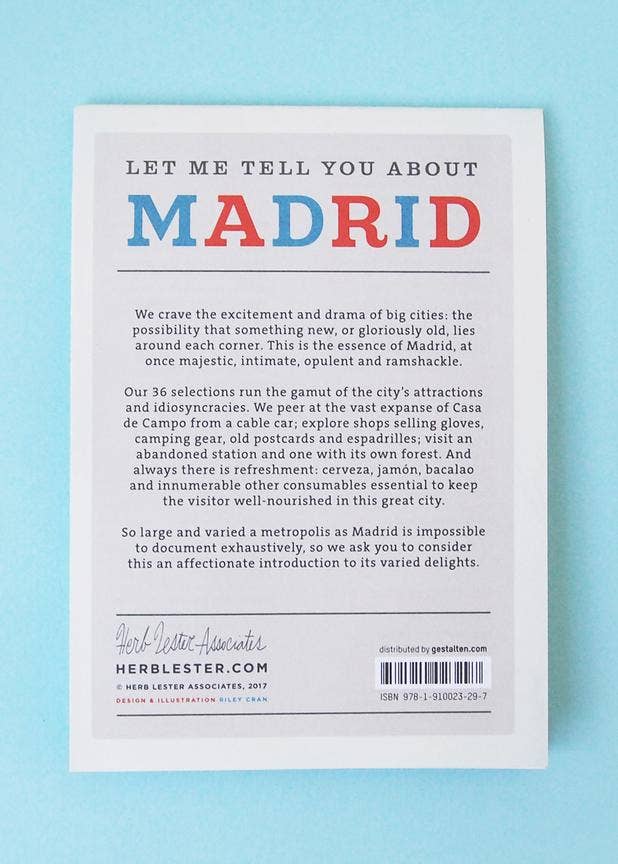 Herb Lester Associates - Let Me Tell You About Madrid - Travel Map & Cultural Guide
