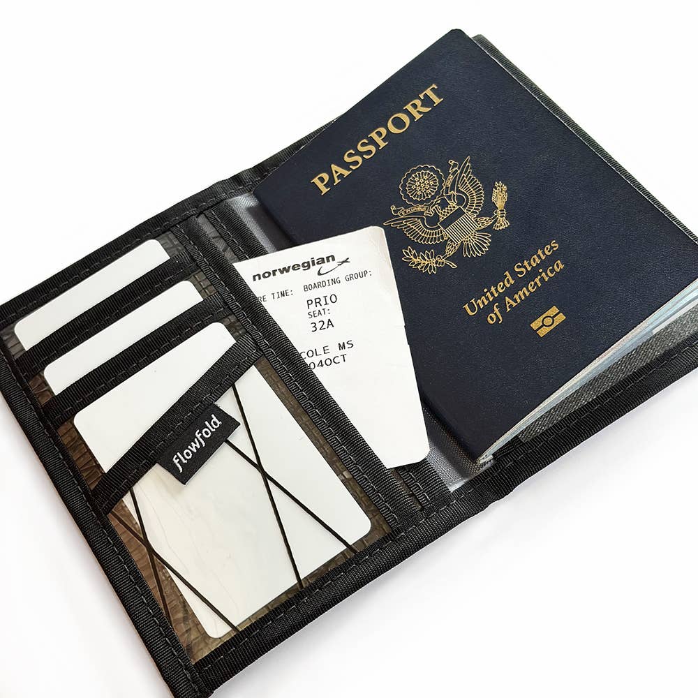 Flowfold - RFID Blocking Navigator - Passport Case & Wallet