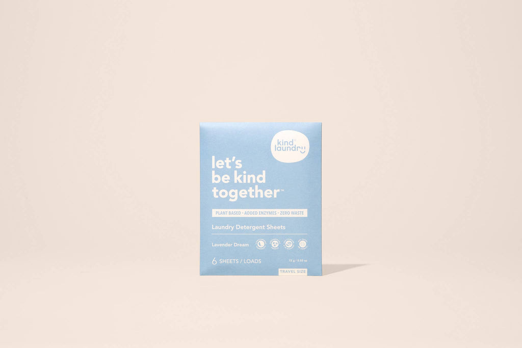 Kind Laundry - Laundry Detergent Sheets Travel Pack - Lavender Dream 6 Load