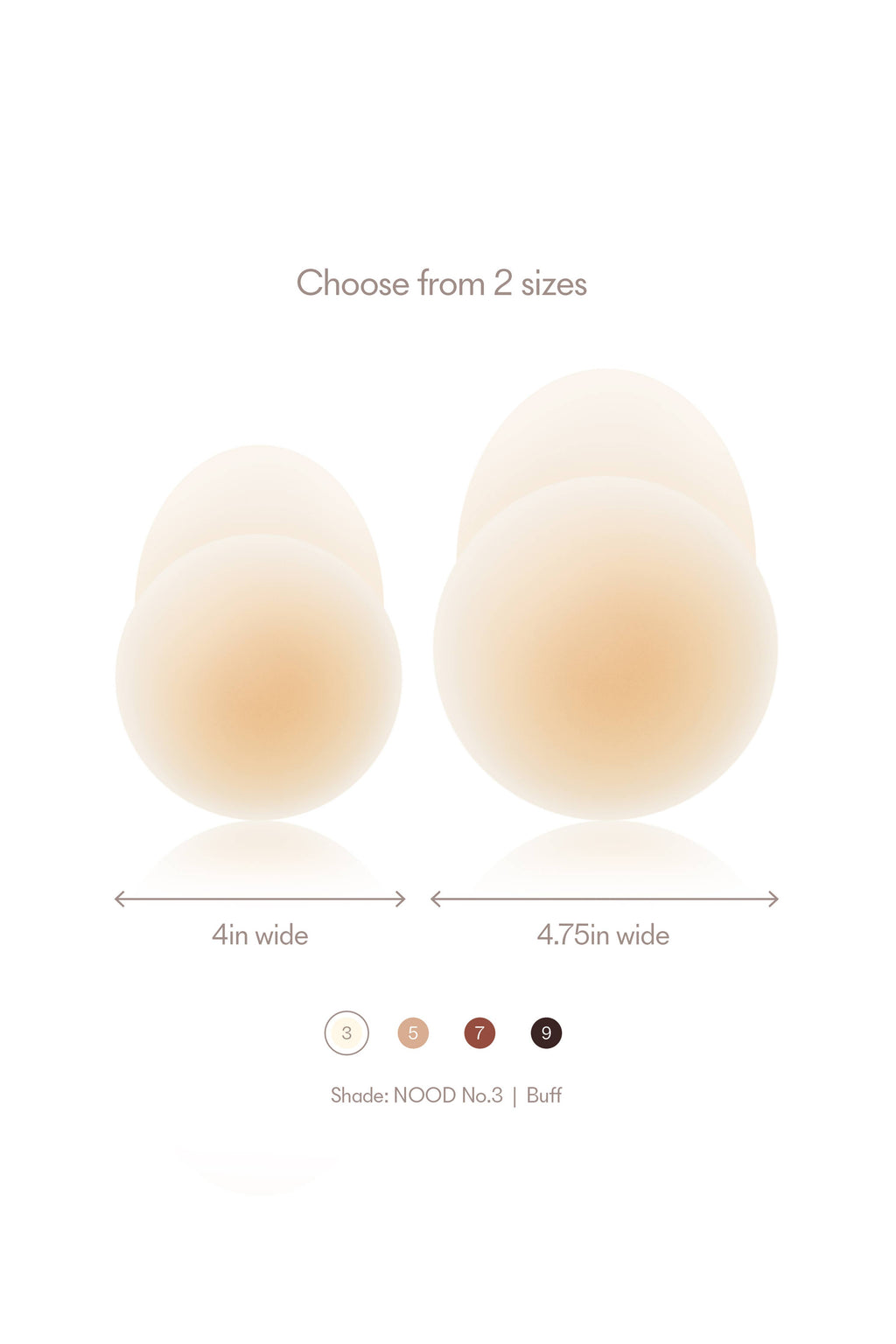 NOOD - No-Show Extra Lift | Reusable Adhesive Lifting Nipple Covers