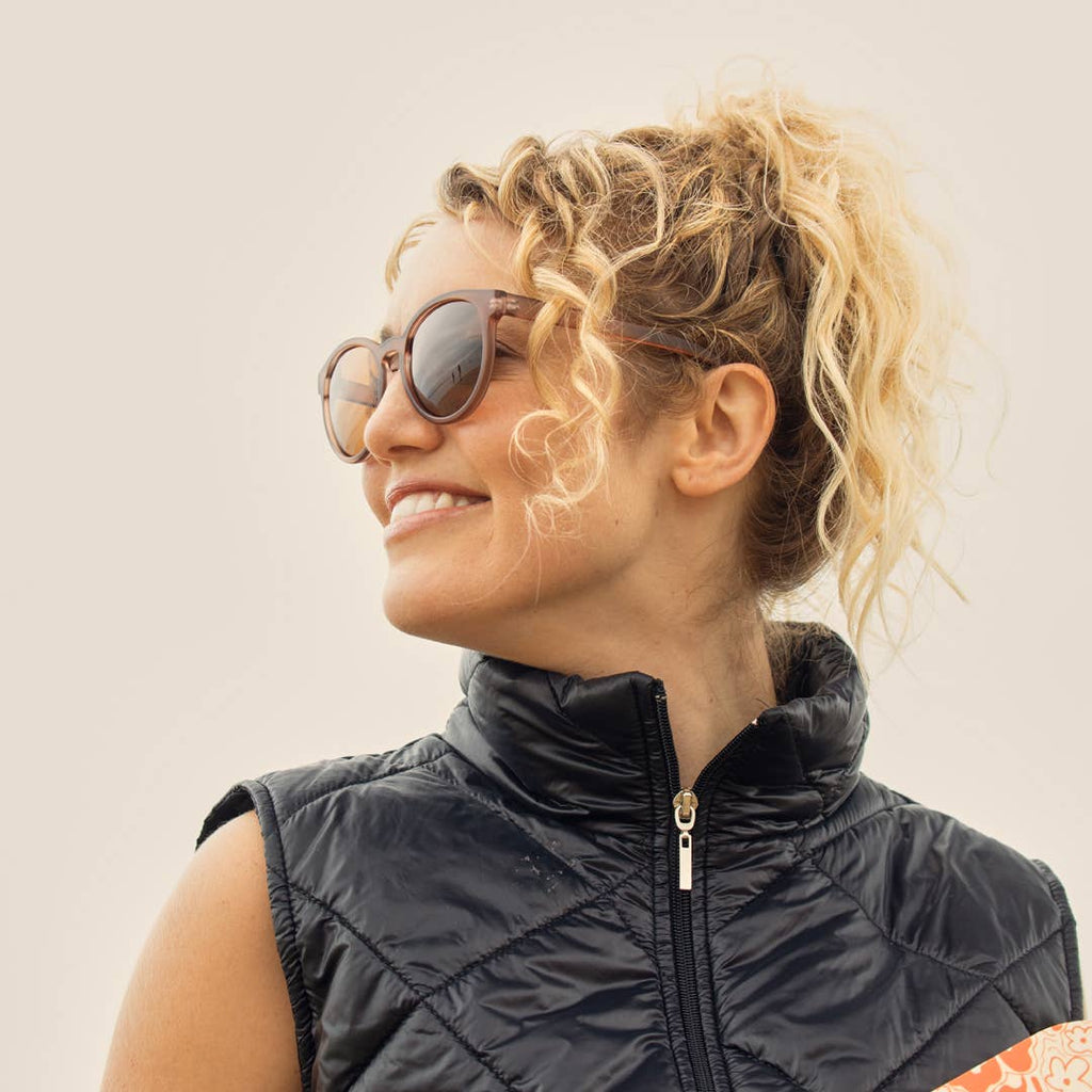 Blue Planet Eco-Eyewear - BP19885 - Arches -  Soft Honey Tortoise / Brown Polarized